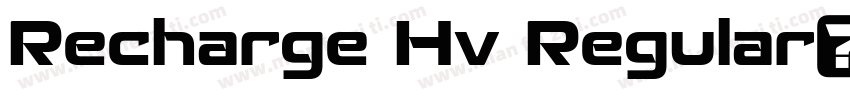 Recharge Hv Regular字体字体转换